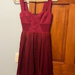 Bebe corset dress - deep red/maroon NWT